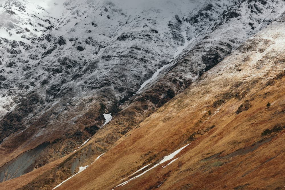 Winter Meets Autumn Slope by Javier Pardina — canvas wall art