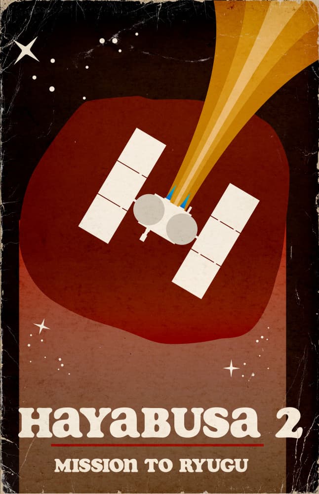 Hayabusa 2 Ryugu Mission by Nicholas — canvas wall art