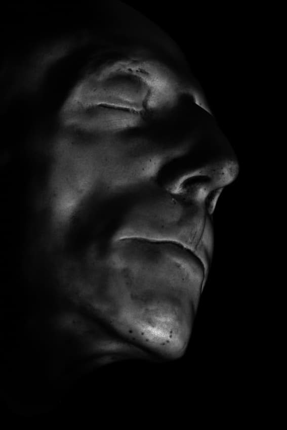 Serene Profile Sculpture by ArtFiction (Andre Gehrmann) — canvas wall art