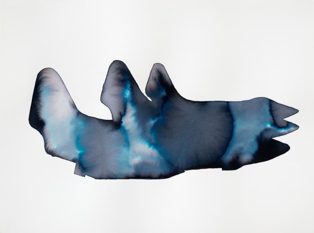 Fluid Blue Creature by Joshua Hoskins — canvas wall art