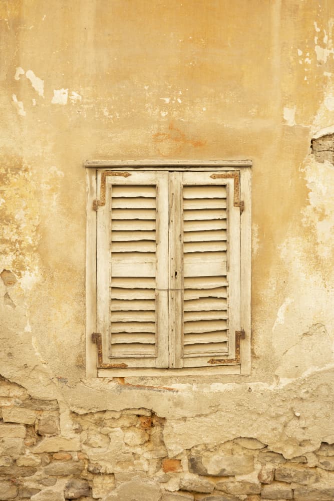 Rustic Window Shutters by Christa Stroo — canvas wall art