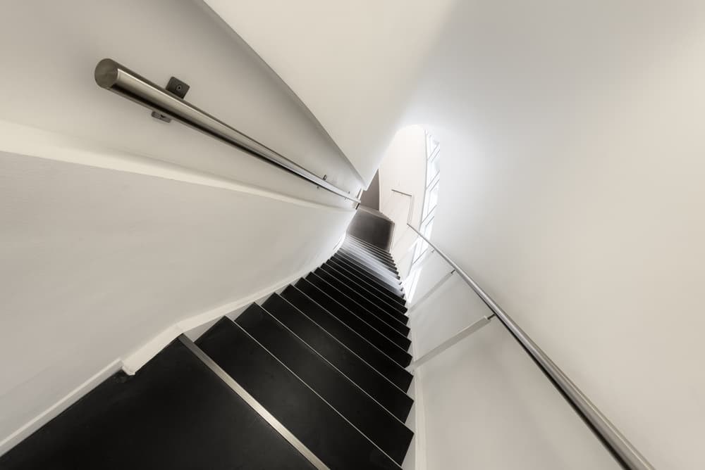 Modern Staircase Descent by Michiel Hageman — canvas wall art