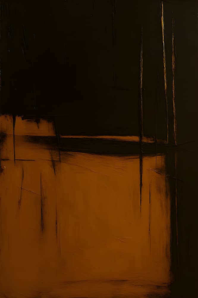 Dark Earthy Abstraction by HUGO — canvas wall art