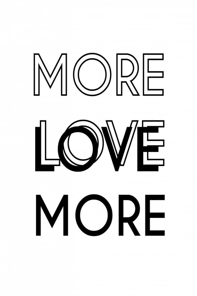 More Love More by Martina — canvas wall art