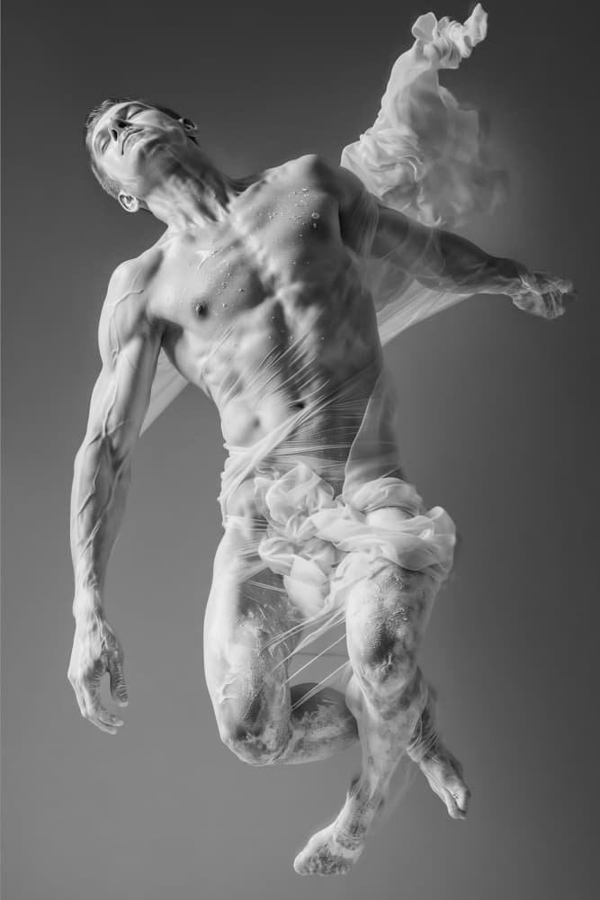 Ethereal Fabric Dance by DDiArte — canvas wall art