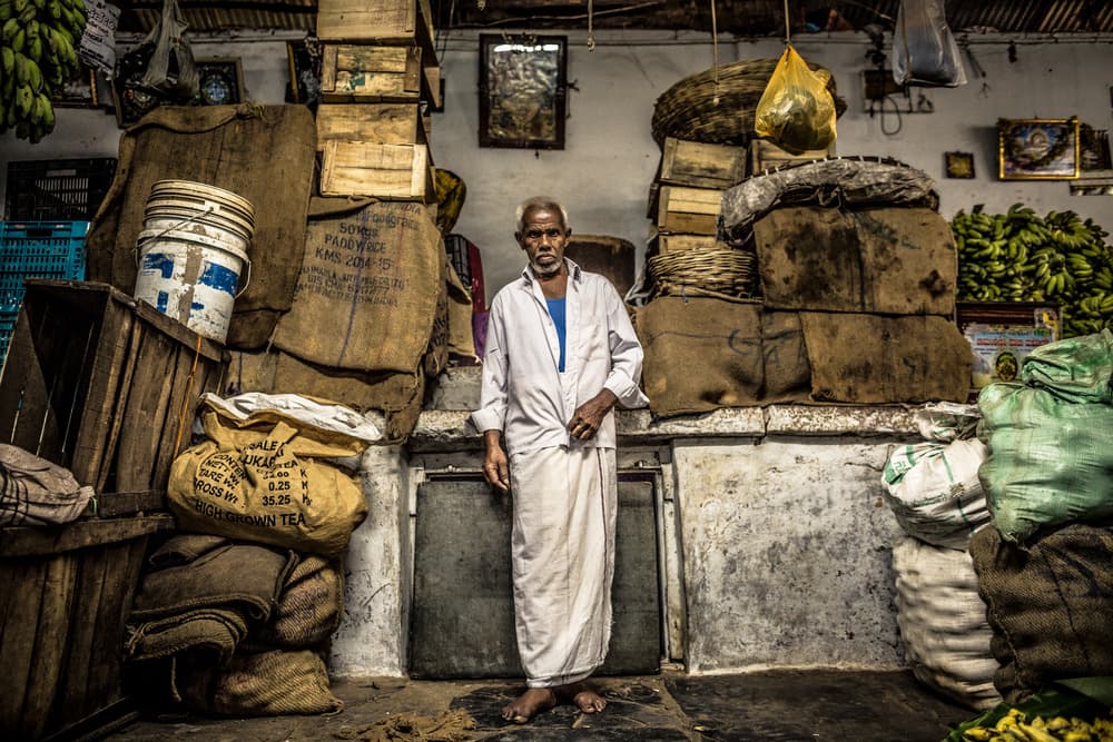 Indian Market Merchant by Marco Tagliarino — canvas wall art
