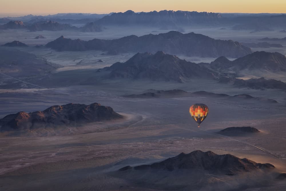 Desert Dawn Balloon by Michael Zheng — canvas wall art
