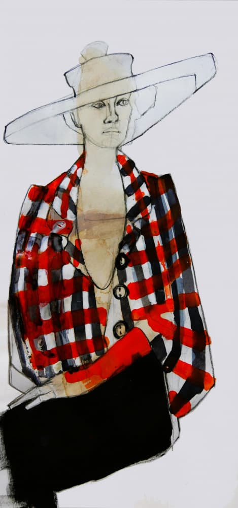 Bold Plaid Fashion by Doris Schmitz — canvas wall art