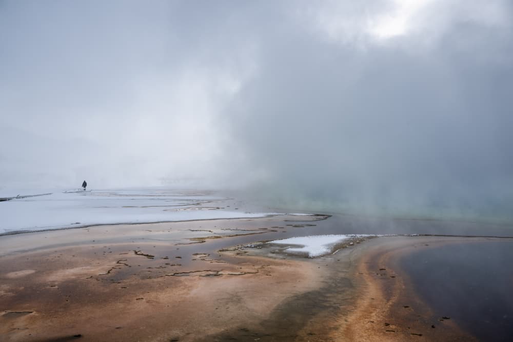 Snowy Geothermal Landscape by Susanne Landolt — canvas wall art