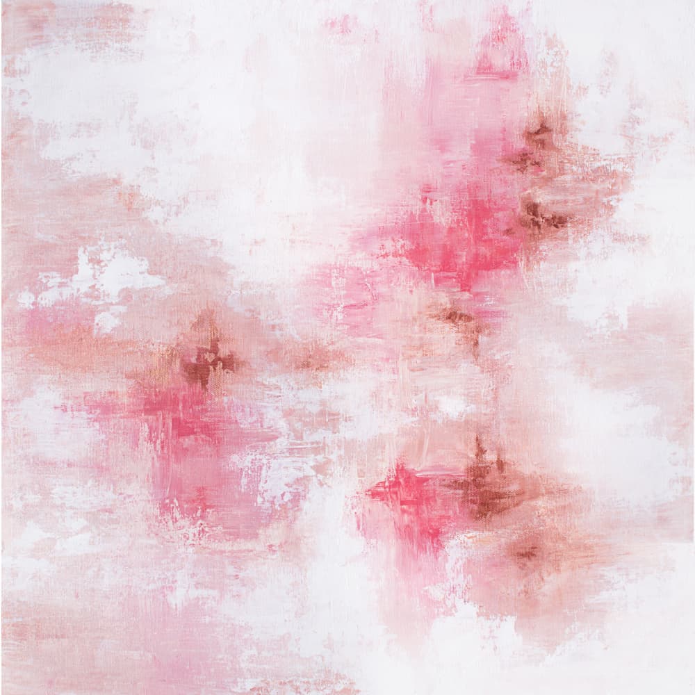 Blush Serene Abstract by Alyson Storms — canvas wall art