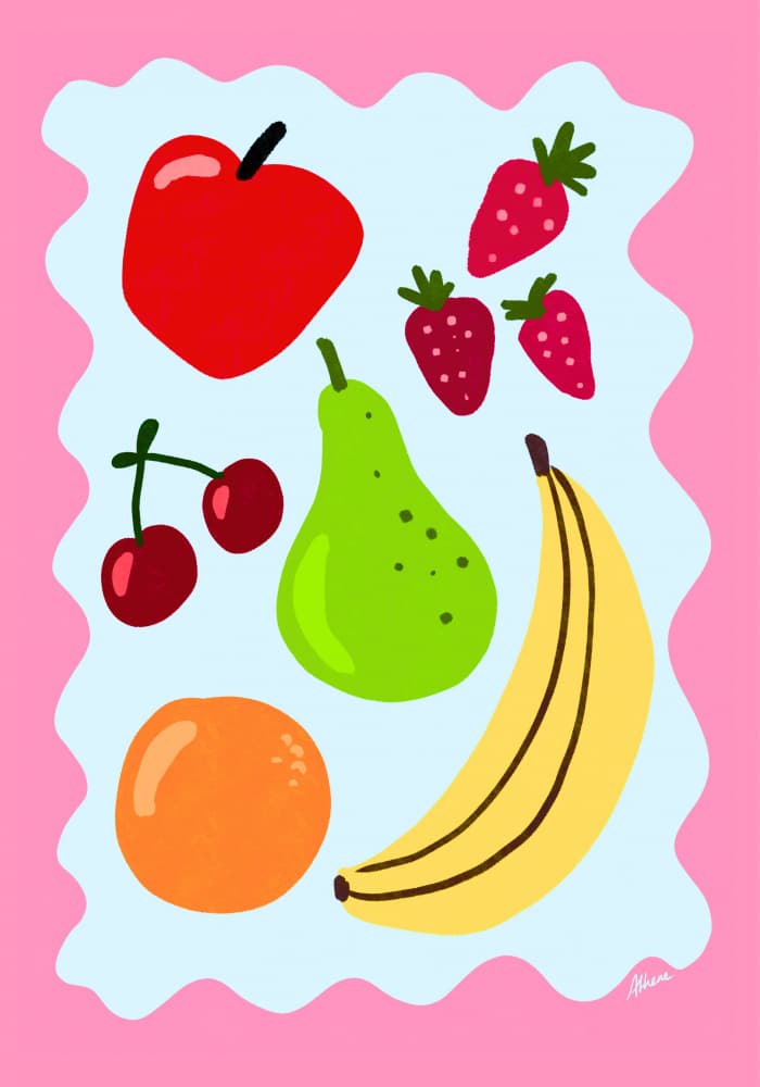 Fruit Salad by Athene Fritsch — canvas wall art