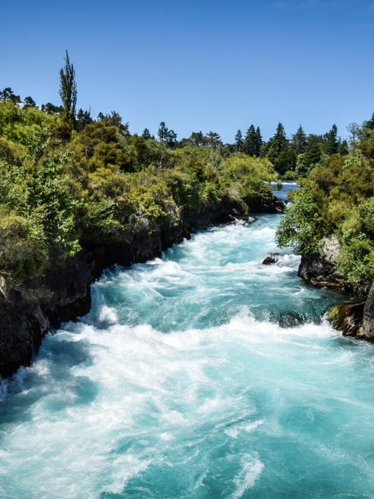 Rushing Turquoise River by Mathieu jeuf — canvas wall art