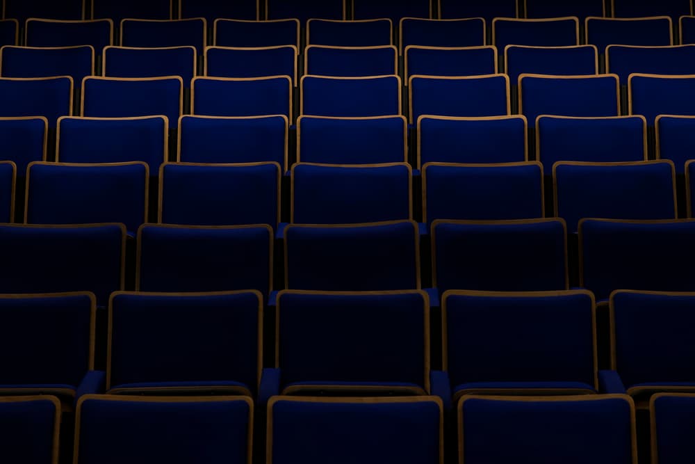 Empty Auditorium Rows by Ibrahim Nabeel — canvas wall art
