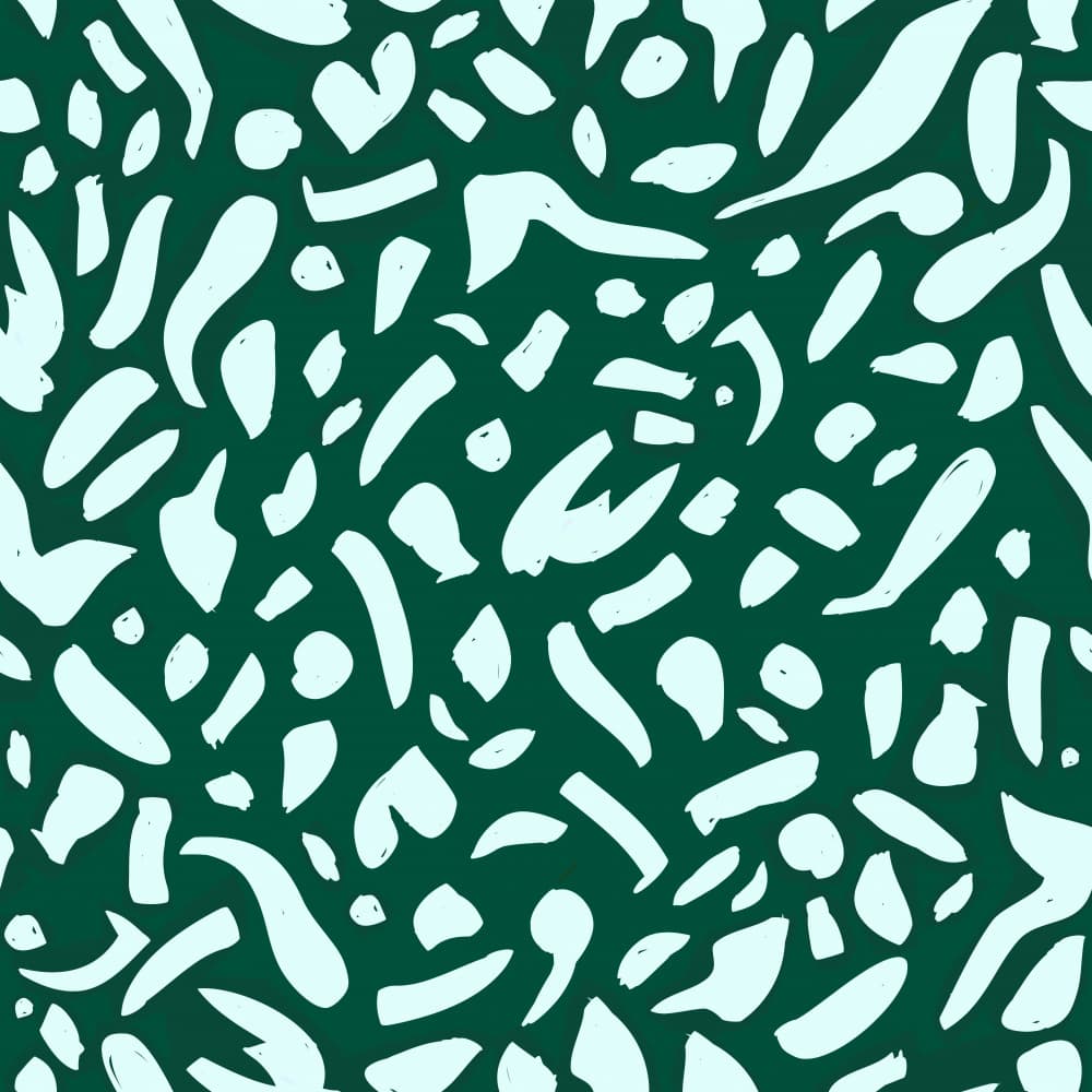 Organic Green Abstract Shapes by Uma Gokhale — canvas wall art