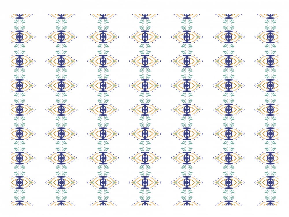 Symmetrical Folk Pattern by Breanna Megan Studio — canvas wall art