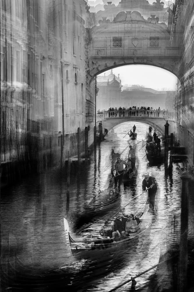Venetian Canal Motion by Milan Malovrh — canvas wall art