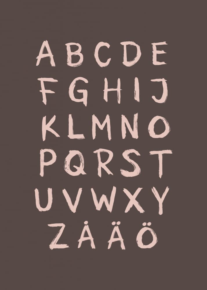Hand Drawn Alphabet Letters by Aminah Eleonora — canvas wall art