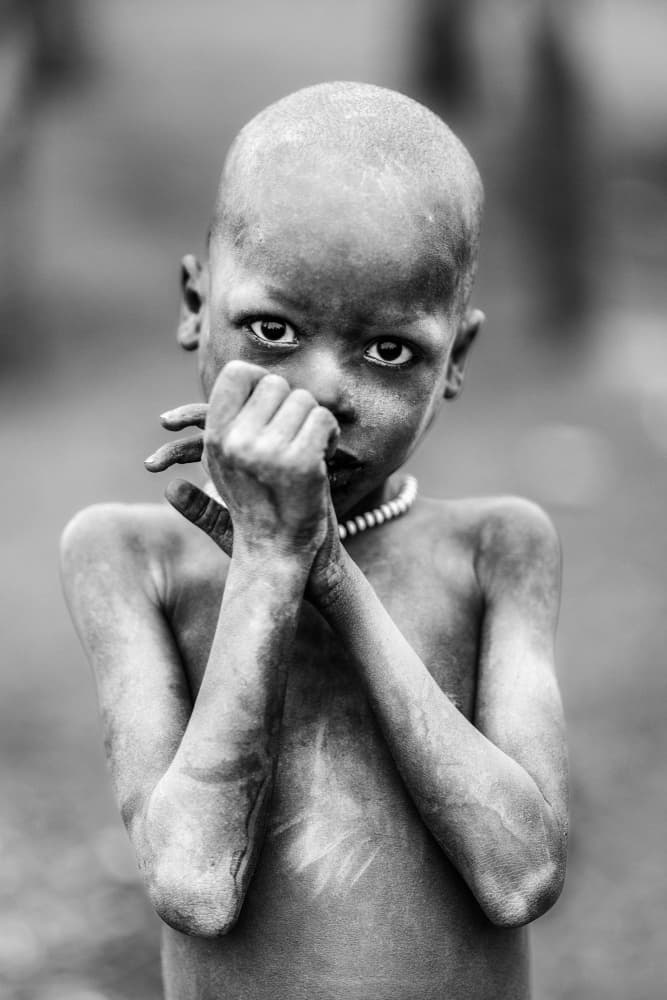 African Boy Deep Gaze by Trevor Cole — canvas wall art