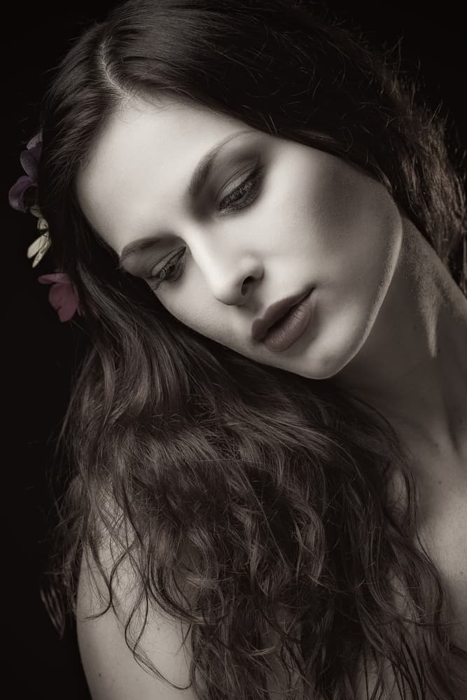 Pensive Woman Portrait by Jan Slotboom — canvas wall art