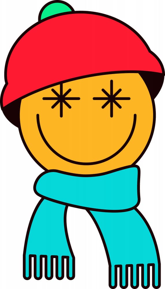 Cozy Smiley Face by Marika Barsrsind β canvas wall art