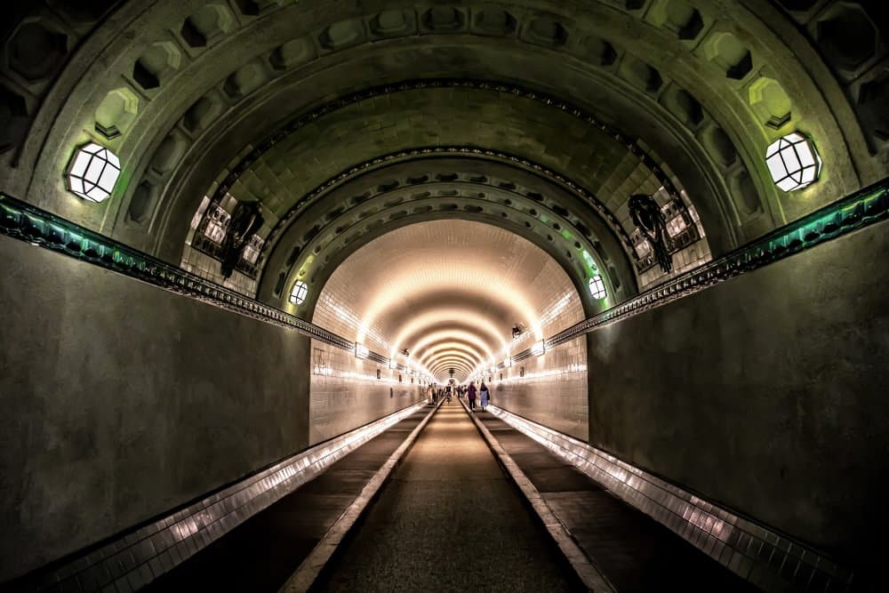 Arched Tunnel Perspective by Anita Martin AnnaPileaFotografie — canvas wall art