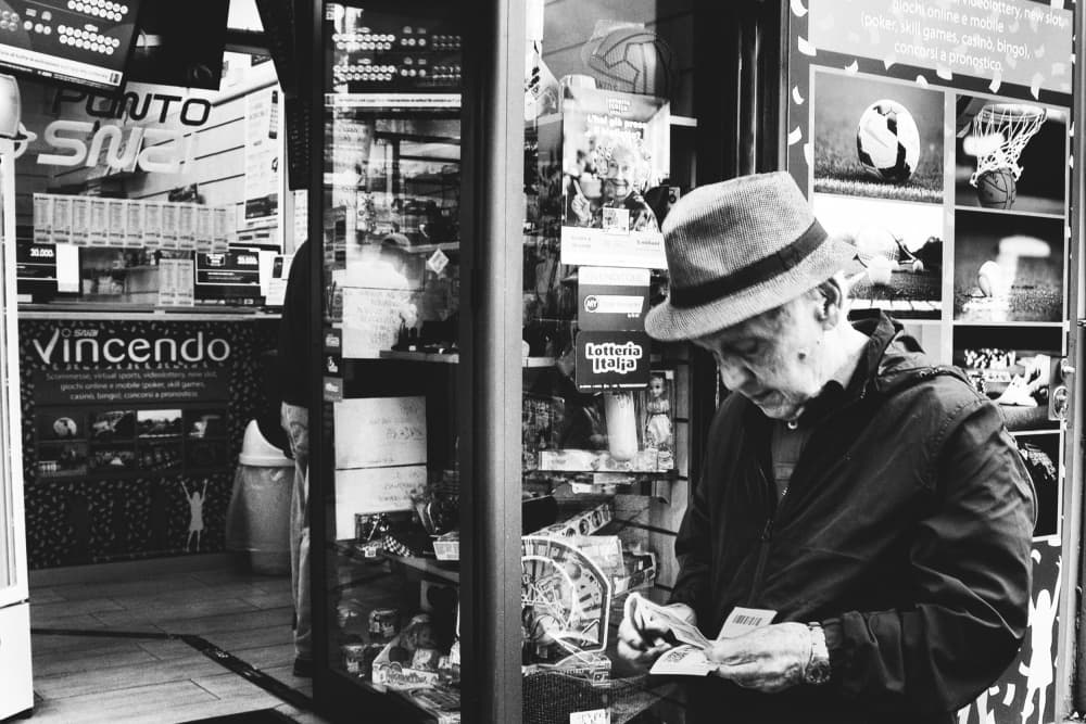 Old Man's Lottery Ticket by Antonio Grambone — canvas wall art
