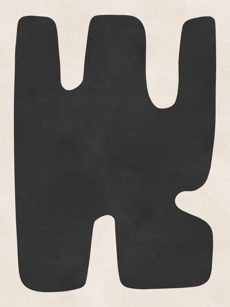 Fluid Abstract Form by Vitor Costa — canvas wall art
