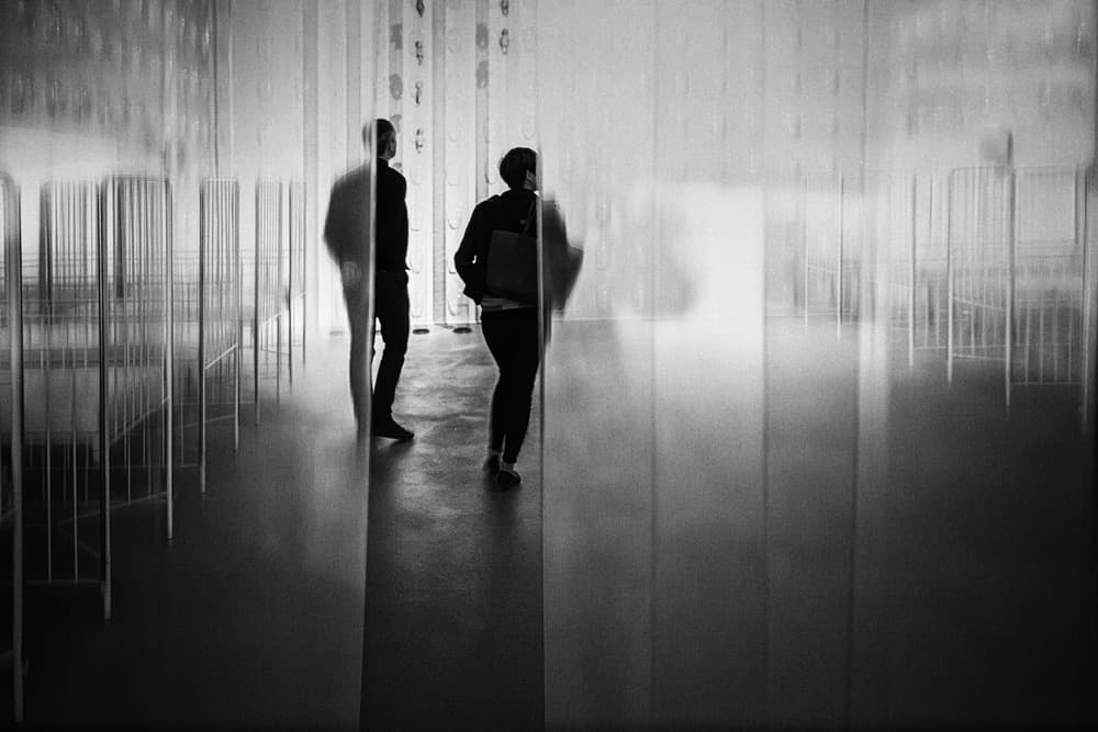 Modern Museum Reflection by Roswitha Schleicher-Schwarz — canvas wall art