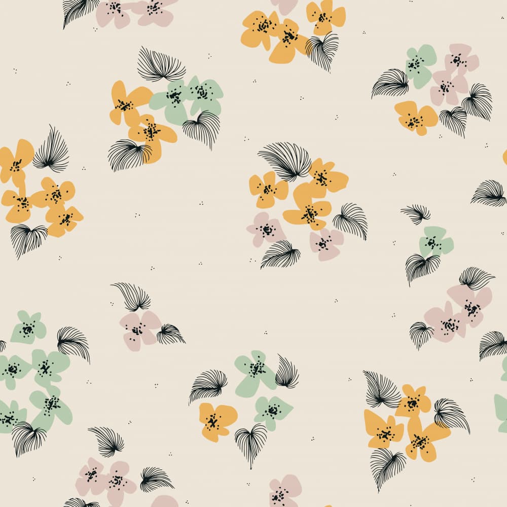 Delicate Pastel Blooms by Annick — canvas wall art