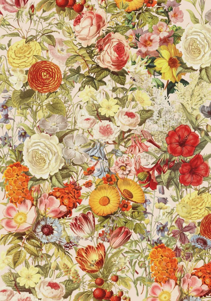 Vibrant Garden Blooms by Frida Floral Studio — canvas wall art
