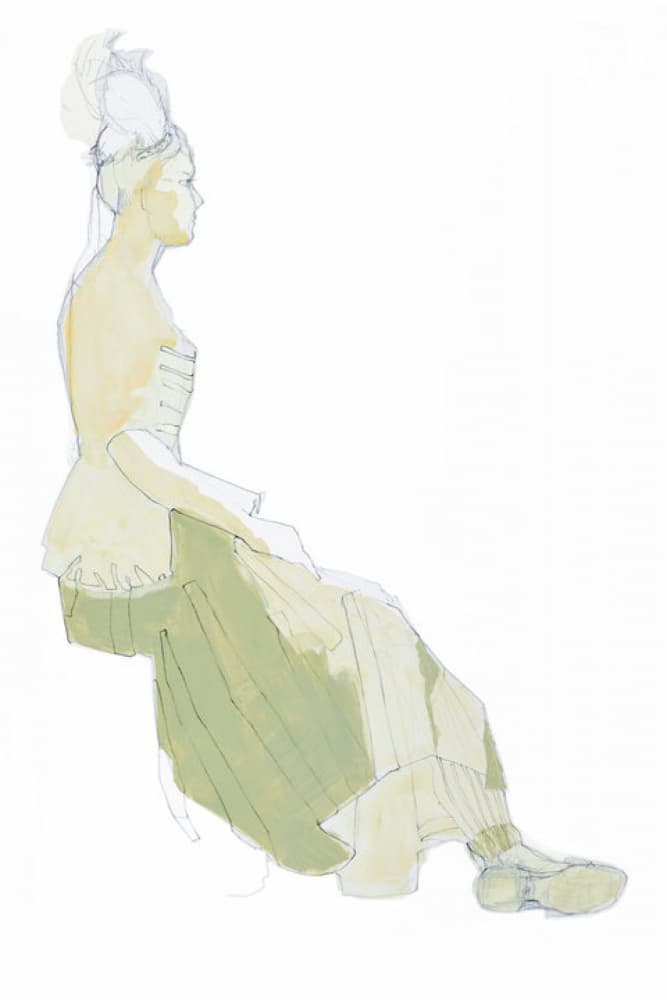 Elegant Period Lady by Doris Schmitz — canvas wall art