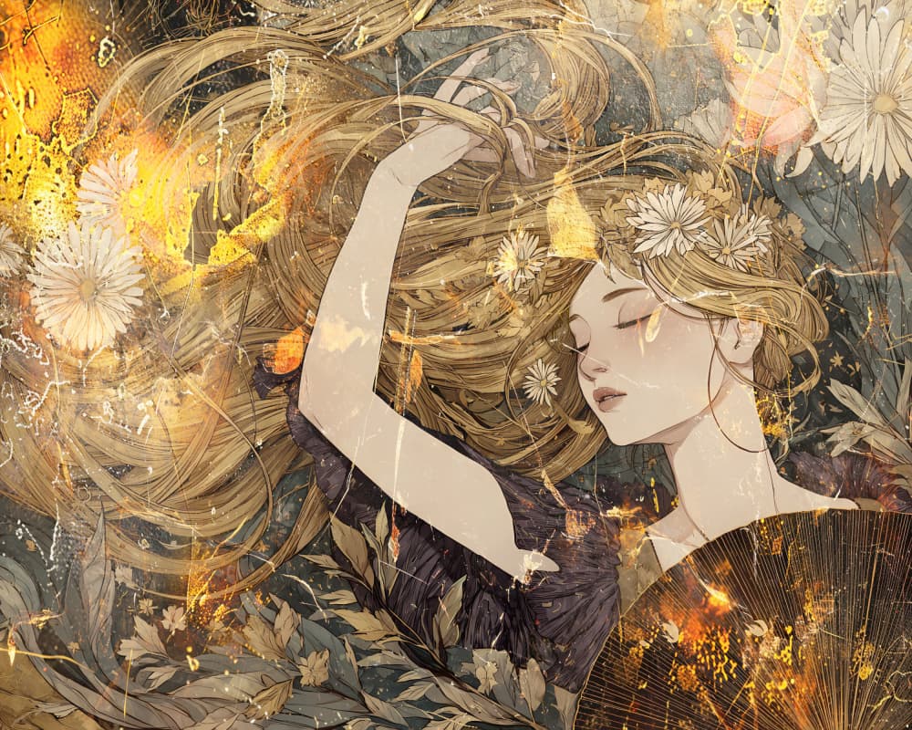 Sleeping Golden Beauty by Rafal Kulik — canvas wall art
