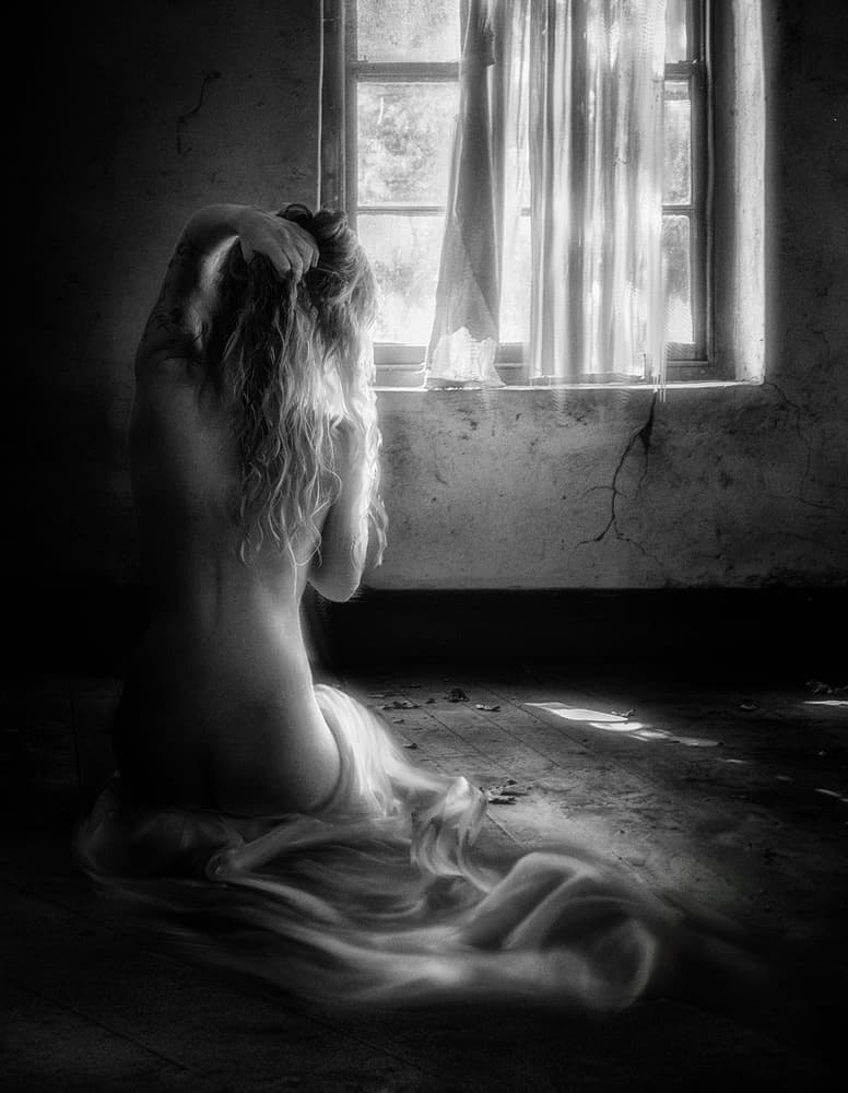 Solitary Window Light by Charlaine Gerber — canvas wall art