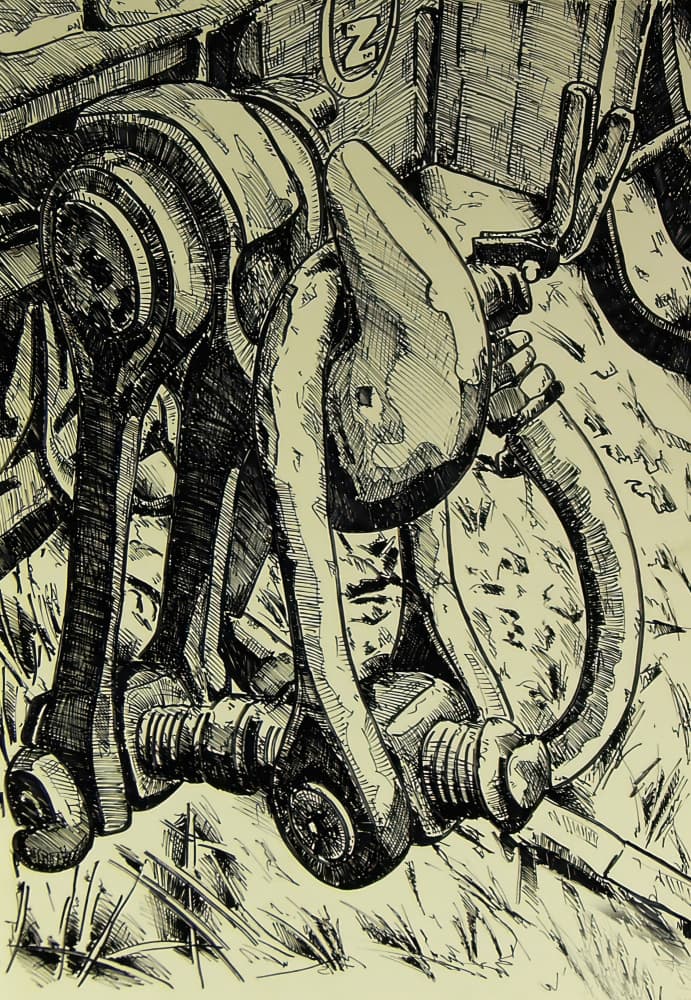 Vintage Machine Gears by Kulik — canvas wall art