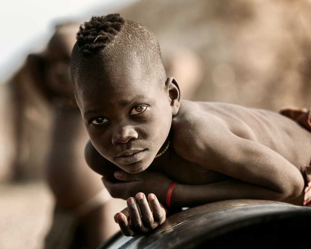 Pensive African Boy by Tori E Bohn — canvas wall art