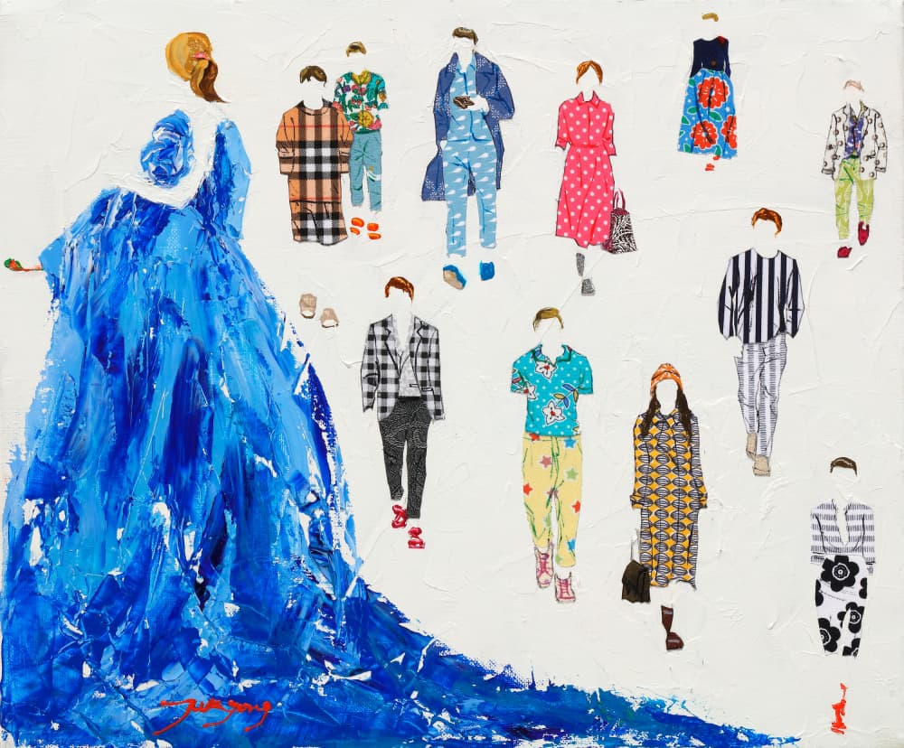 Modern Fashion Figures by Jukyong Park — canvas wall art