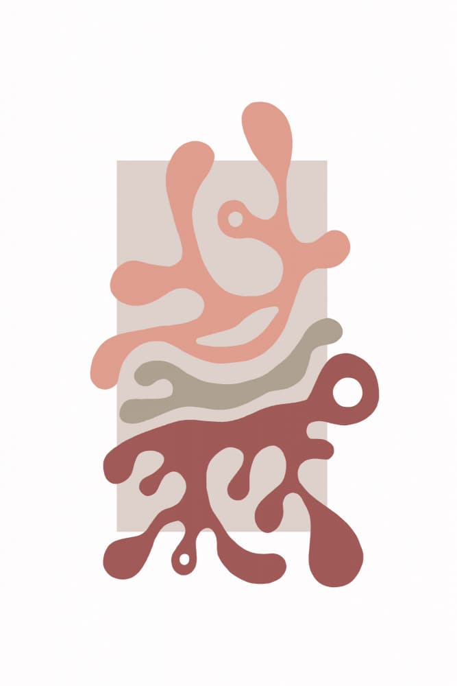 Organic Abstract Shapes by Melanie Viola — canvas wall art