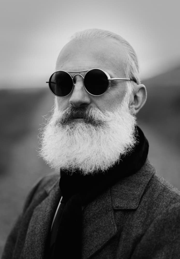 Vintage Style Bearded Man by Luigi Greco — canvas wall art