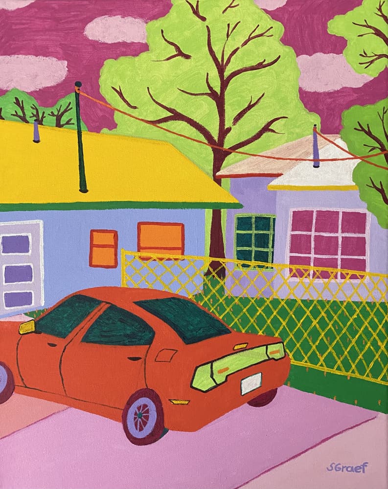 Corner House by Sue Graef — canvas wall art
