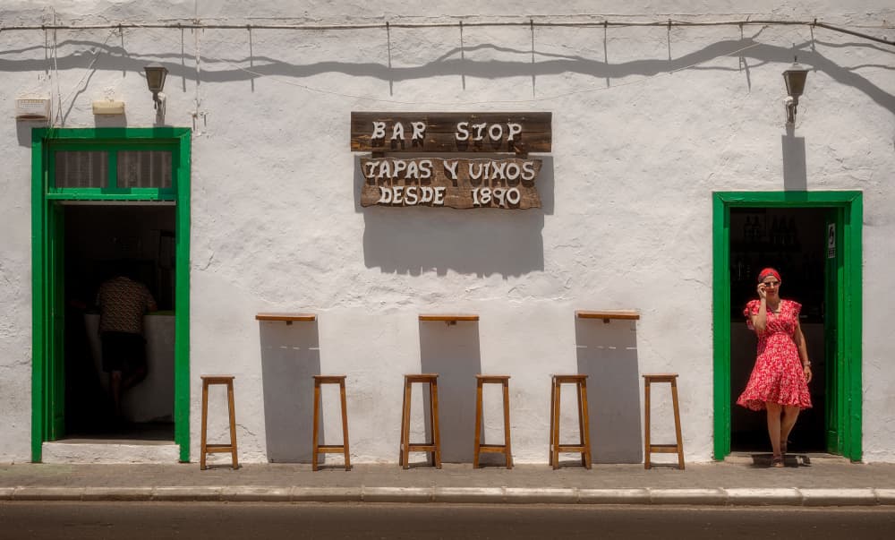 Woman at Spanish Bar by Carlos Hernandez Martinez — canvas wall art