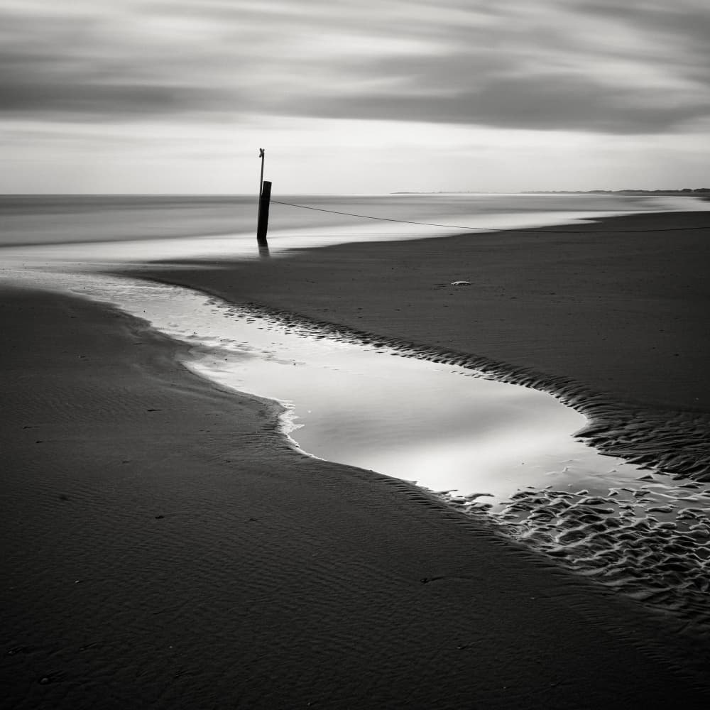 Coastal Post Reflection by Christian Meermann — canvas wall art
