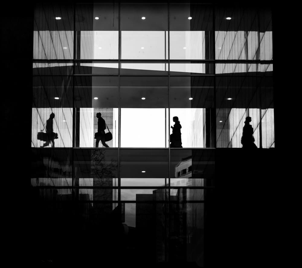 Modern City Silhouettes by Andreas Timar — canvas wall art
