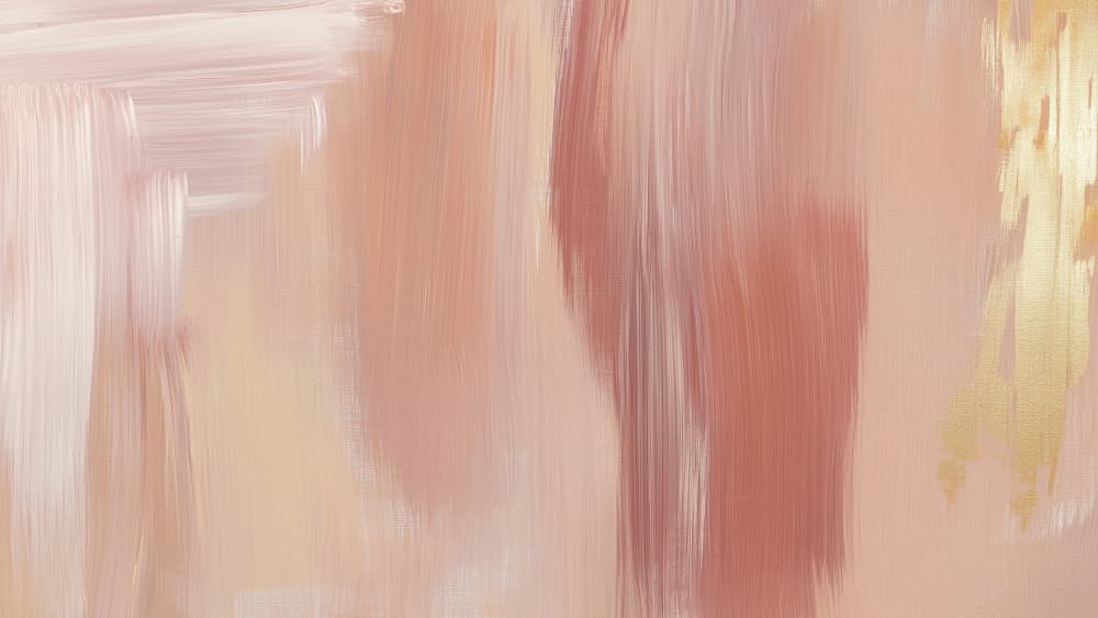 Soft Blush Gold Abstract by Marika Barsrsind β canvas wall art