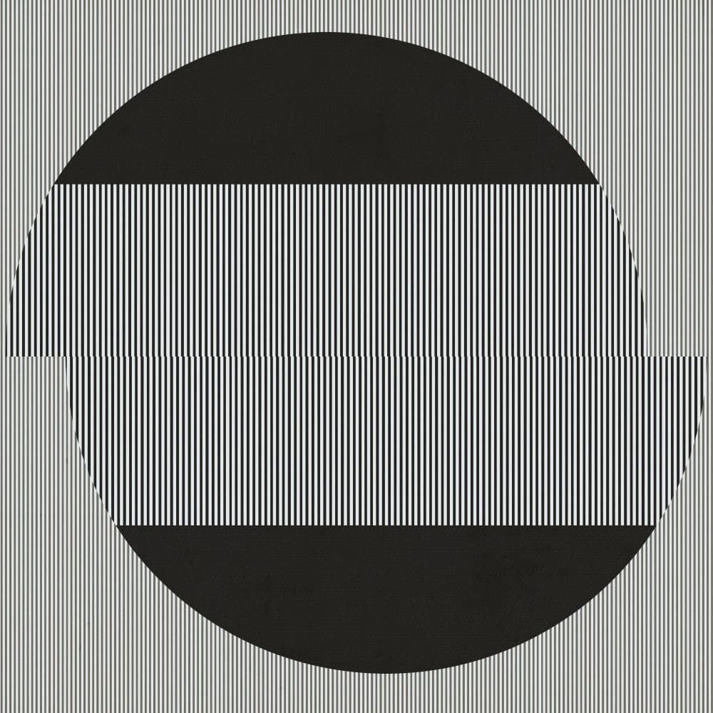 Geometric Stripe Illusion by Carlos Perez Del Moro — canvas wall art
