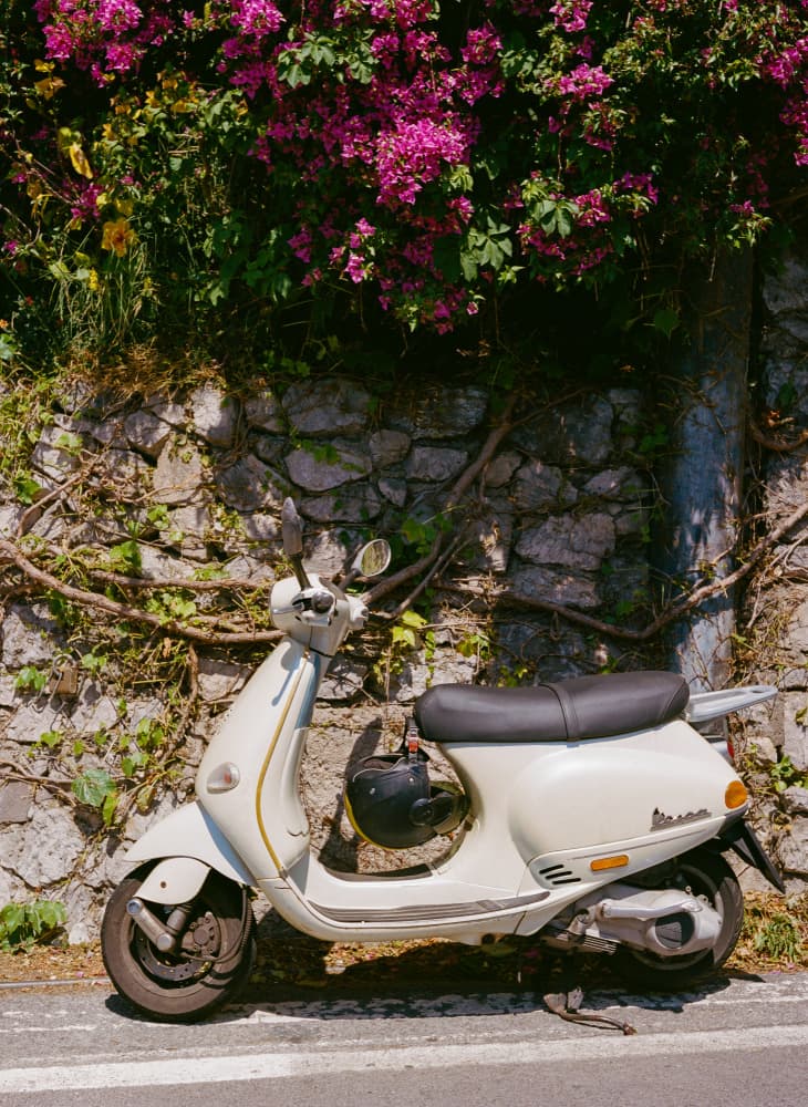Sunny Italian Vespa by Bethany Young — canvas wall art