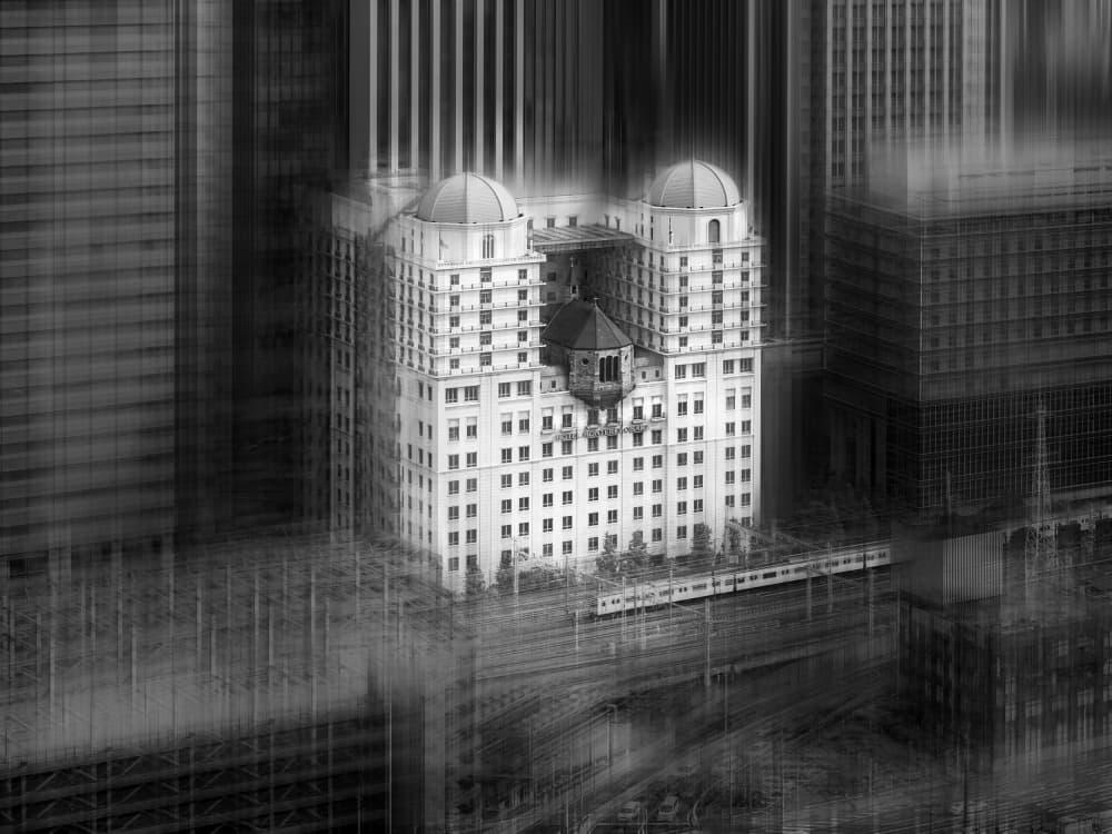 Dynamic City Towers by Eiji Yamamoto — canvas wall art