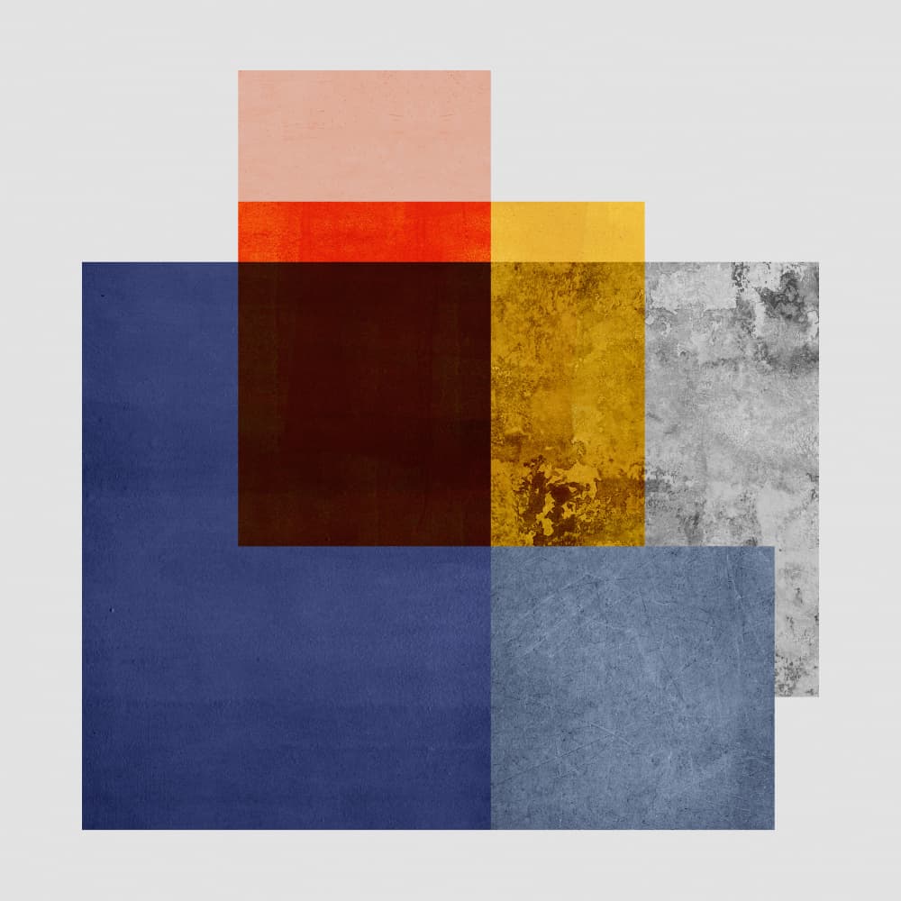 Geometric Color Block by Vitor Costa — canvas wall art