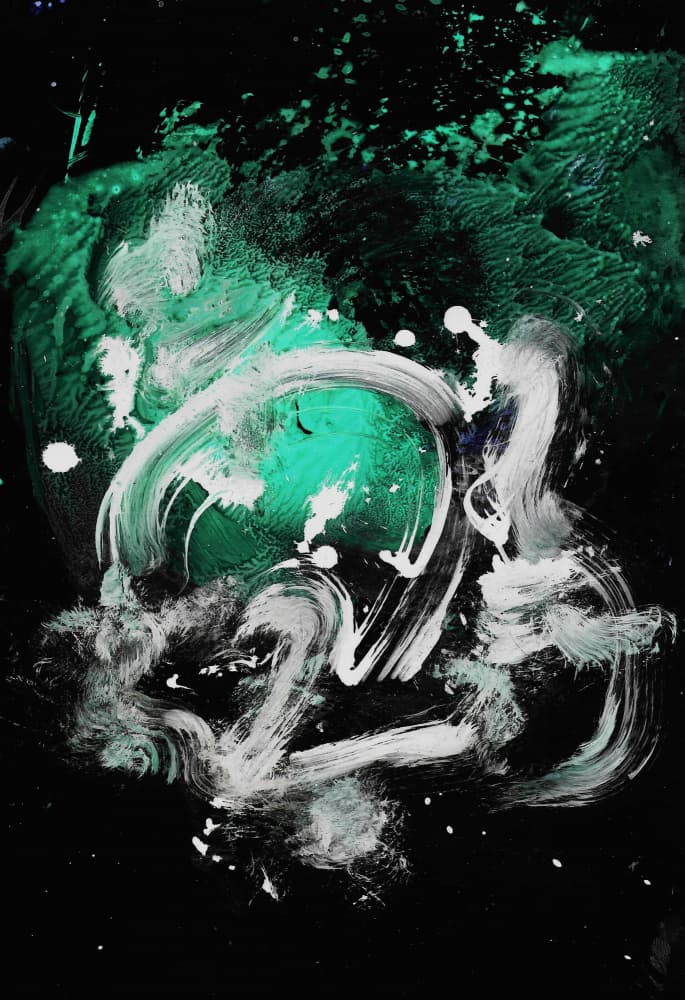 Dynamic Green Flow by Santhosh ch — canvas wall art