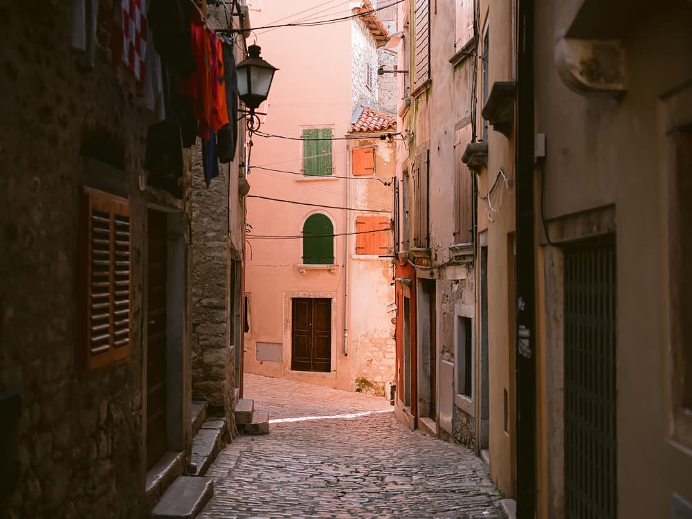 Colorful Rovinj | Croatia travel photography by Raisa Zwart — canvas wall art