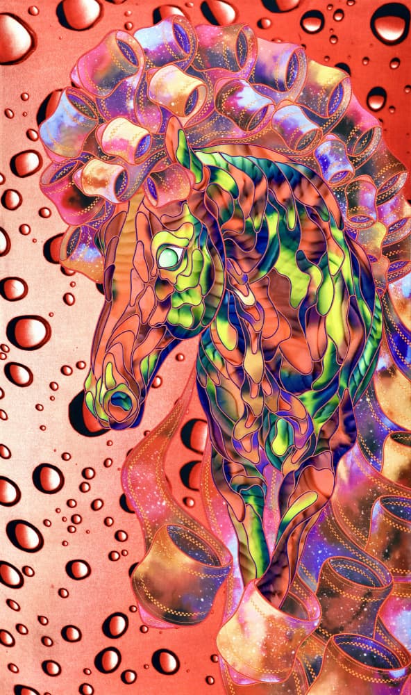 Vibrant Fantasy Horse by Kostyantin Malginov — canvas wall art